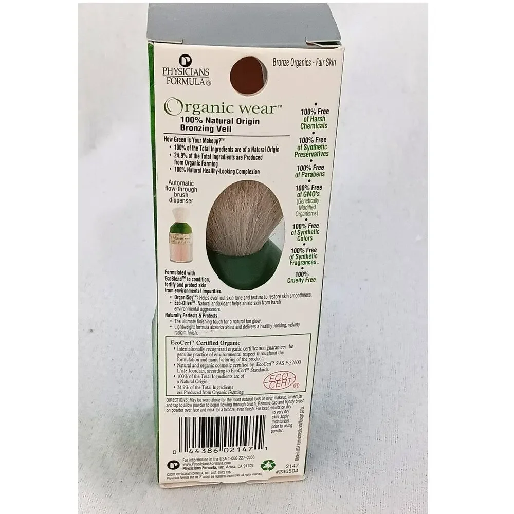Physicians Formula Organic Wear Bronzing Veil #2147 Fair Skin Powder